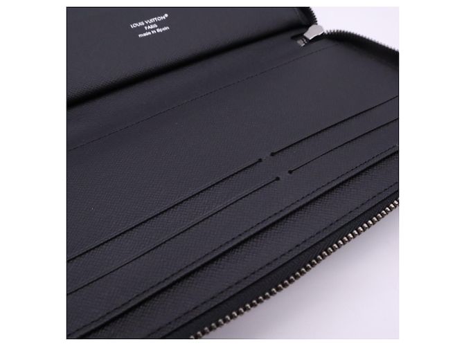 LOUIS VUITTON Monogram Eclipse Zippy Organizer Long Wallet Marrom Preto - vista 12