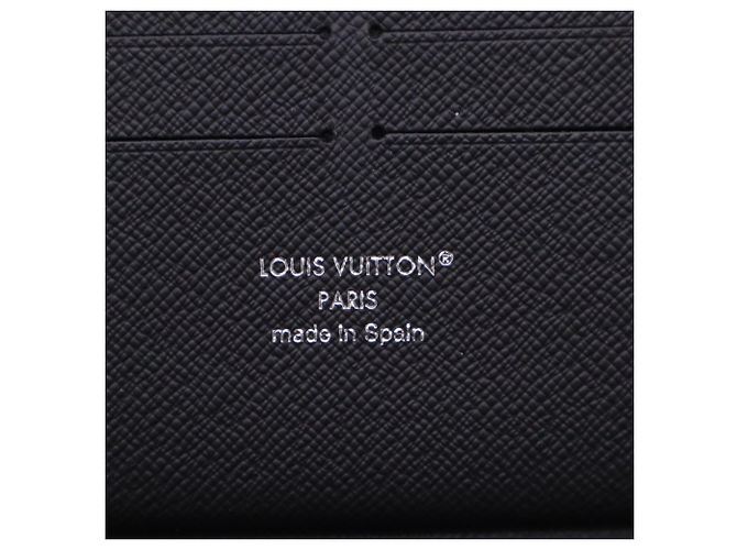 LOUIS VUITTON Monogram Eclipse Zippy Organizer Long Wallet Marrom Preto - vista 15