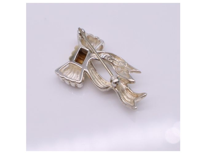 Autre Marque Spilla Tiffany & Co. Twist Ribbon Argento D'oro - vista 4