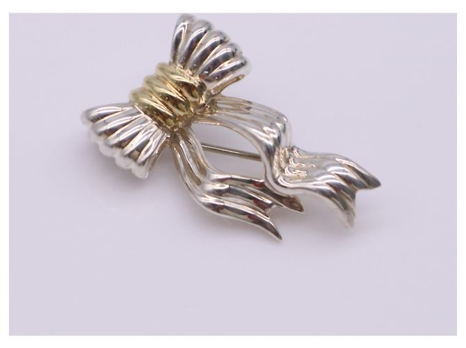 Autre Marque Spilla Tiffany & Co. Twist Ribbon Argento D'oro - vista 5