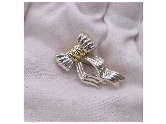 Autre Marque Spilla Tiffany & Co. Twist Ribbon Argento D'oro - vista 7