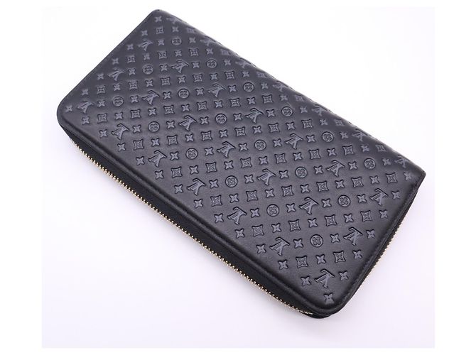 Cartera Zippy Louis Vuitton Nanogram Castaño Negro - vista 2