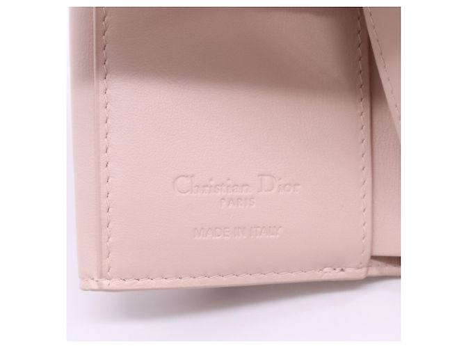 Portafoglio tri-fold Lady Dior Christian Dior Beige - vista 17