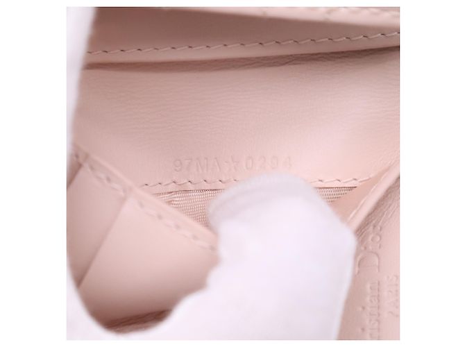 Portafoglio tri-fold Lady Dior Christian Dior Beige - vista 18