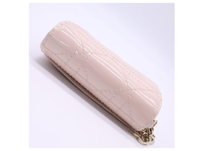 Portafoglio tri-fold Lady Dior Christian Dior Beige - vista 7