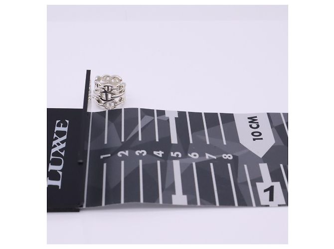 Ring Hermès Anel Aliança Hermes Chaine d'Ancre Silver Prata - vista 3