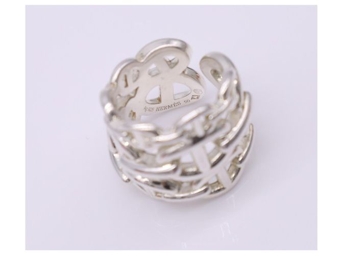 Ring Hermès Anel Aliança Hermes Chaine d'Ancre Silver Prata - vista 8