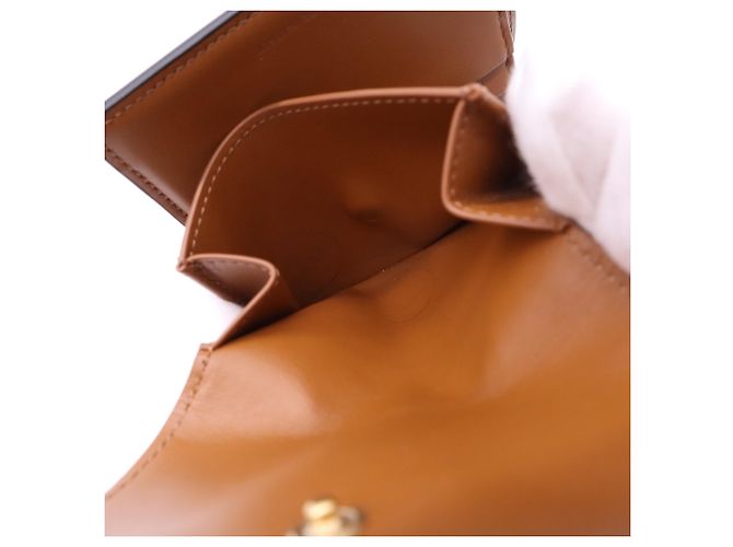 Céline Portafoglio Small con patta in tela Triomphe Celine Marrone Beige - vista 17