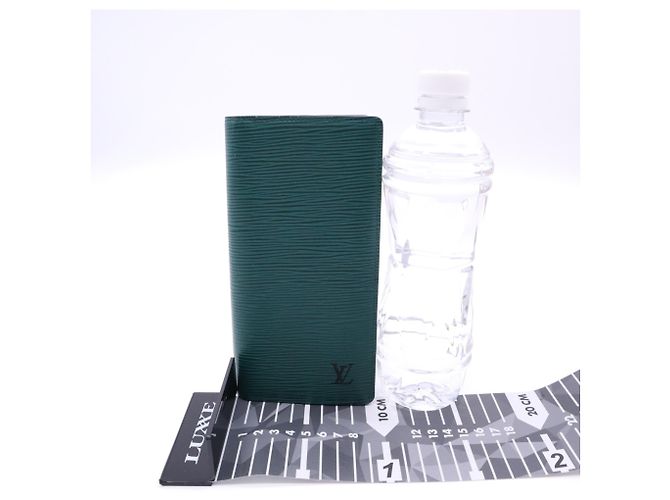 Louis Vuitton Epi x Monogram Eclipse Portefeuille Brazza Long Wallet Brown Black Green - view 3