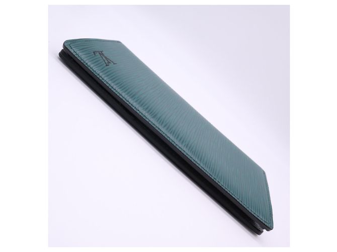 Louis Vuitton Epi x Monogram Eclipse Portefeuille Brazza Long Wallet Brown Black Green - view 8