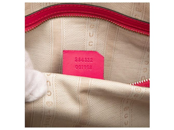 Borsa a mano Gucci Bright Diamante in pelle rosa - vista 6