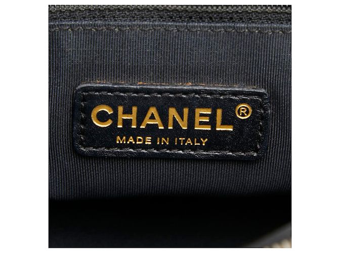 Borsa Tote Chanel Coco Mark Matelassé GST Chain Nero - vista 10