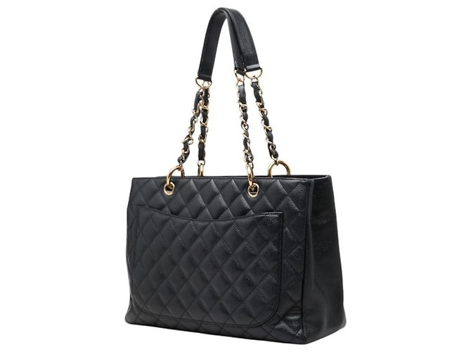 Borsa Tote Chanel Coco Mark Matelassé GST Chain Nero - vista 2