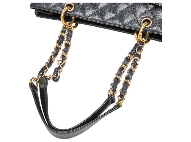 Borsa Tote Chanel Coco Mark Matelassé GST Chain Nero - vista 8