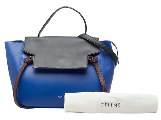 Céline Celine Belt Bag Mini Handtasche Schwarz Blau - Ansicht 14