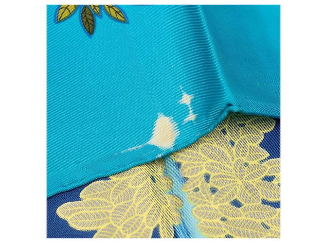 Hermès Hermes Carre 90 ANIMAL ALPHABET Forest Animal Seidentuch Blau - Ansicht 4