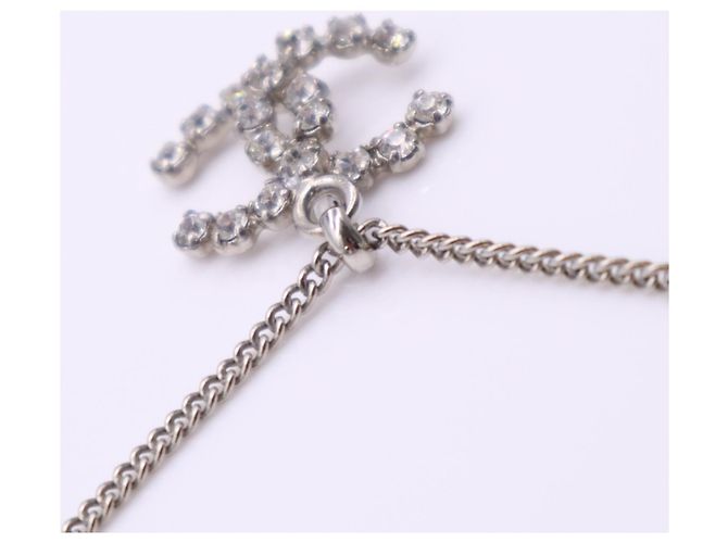 Collar Chanel Coco Mark con pedrería Plata - vista 11