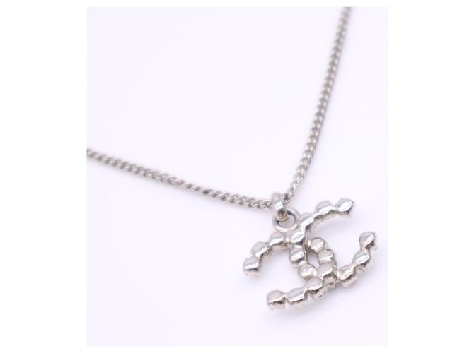 Collar Chanel Coco Mark con pedrería Plata - vista 4