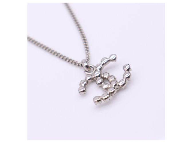 Collar Chanel Coco Mark con pedrería Plata - vista 9