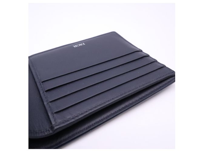 Christian Dior CD Diamond Compact Wallet Brown Navy blue - view 14