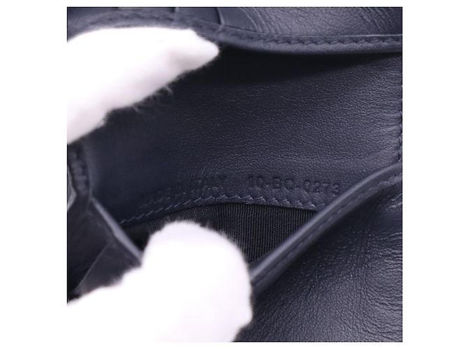 Christian Dior CD Diamond Compact Wallet Brown Navy blue - view 18