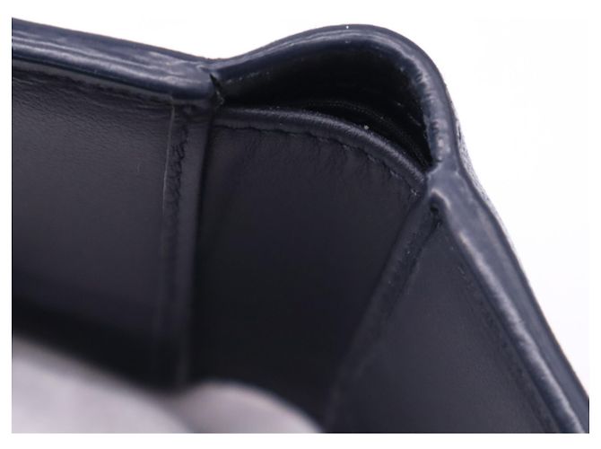 Christian Dior CD Diamond Compact Wallet Brown Navy blue - view 9