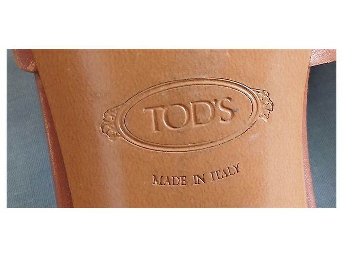 Sandali Tod's Kate in pelle camel Marrone - vista 5