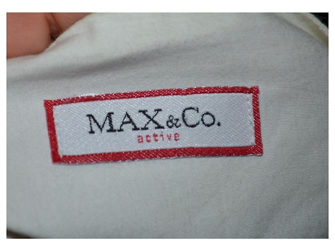 Autre Marque Max&Co minigonna bianca a balze con ricami Bianco - vista 5