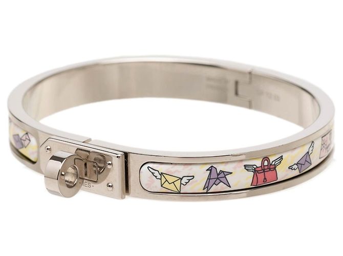 Hermès Bracciale Hermes Mini Click Kelly PM Motivo Lettera Argento Multicolore - vista 2