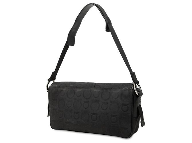 Borsa monospalla Gancini Salvatore Ferragamo Nero - vista 2