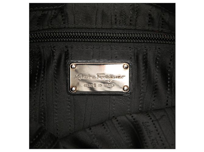Borsa a tracolla Salvatore Ferragamo Gancini Nero - vista 5