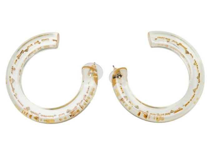Louis Vuitton Pendientes Inclusion Hoop Earrings Dorado - vista 2