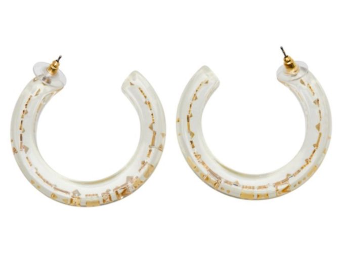 Louis Vuitton Pendientes Inclusion Hoop Earrings Dorado - vista 3