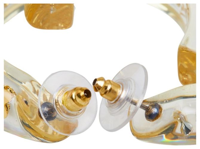 Louis Vuitton Pendientes Inclusion Hoop Earrings Dorado - vista 4