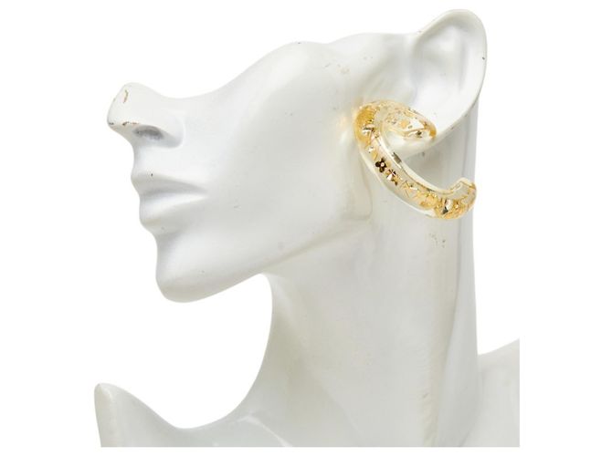 Louis Vuitton Pendientes Inclusion Hoop Earrings Dorado - vista 5