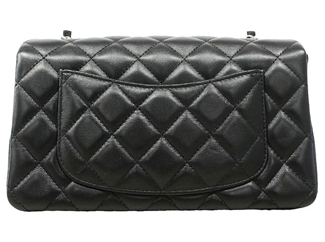 Chanel Mini Matelassé Schultertasche mit Kette Schwarz - Ansicht 9