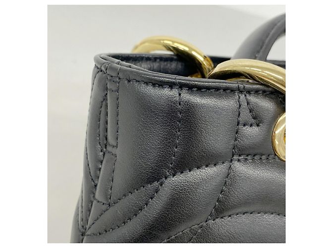 Borsa in pelle Gancini Salvatore Ferragamo Nero - vista 10