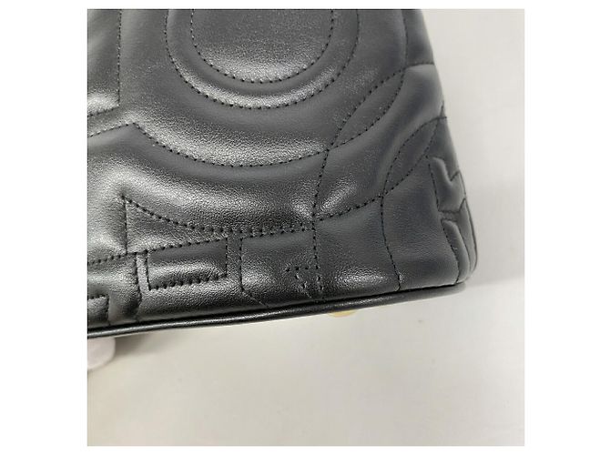 Borsa in pelle Gancini Salvatore Ferragamo Nero - vista 8