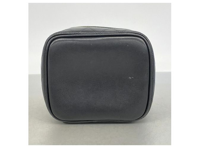 Borsa Vanity Chanel in lambskin nera Nero - vista 3
