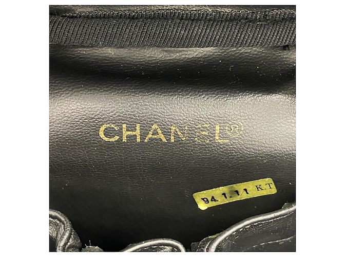Borsa Vanity Chanel in lambskin nera Nero - vista 5