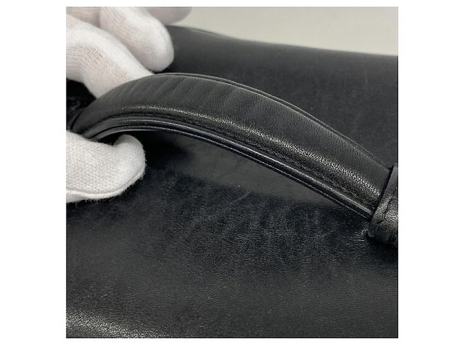 Borsa Vanity Chanel in lambskin nera Nero - vista 9
