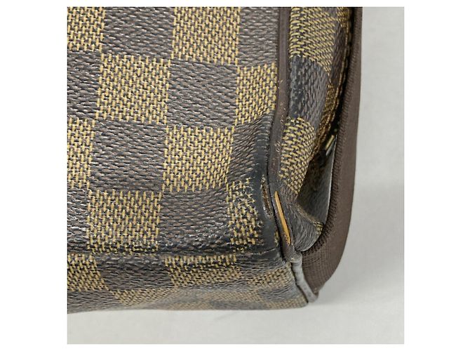 Bolsa de Ombro Louis Vuitton Damier Olaf PM N41442 Ebene Masculina Damier ebene - vista 6