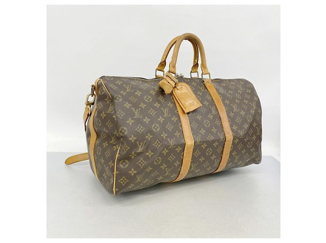 Louis Vuitton Boston Monogram Keepall Bandoulière 50 Braun - Ansicht 2