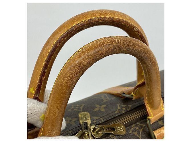 Louis Vuitton Boston Monogram Keepall Bandoulière 50 Braun - Ansicht 7
