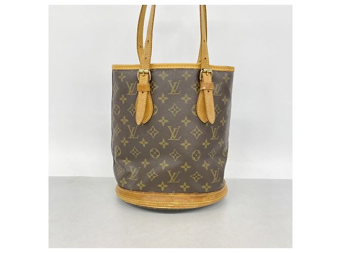 Saco Tote Louis Vuitton Monogram Bucket PM Marrom - vista 10