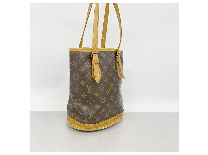 Saco Tote Louis Vuitton Monogram Bucket PM Marrom - vista 2