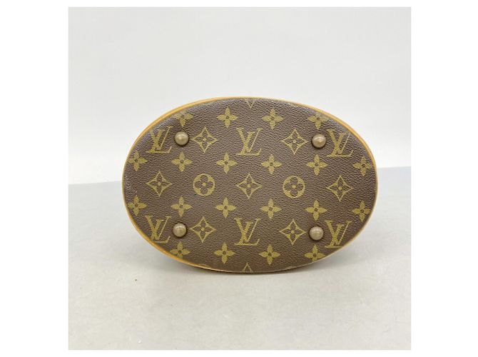 Saco Tote Louis Vuitton Monogram Bucket PM Marrom - vista 3