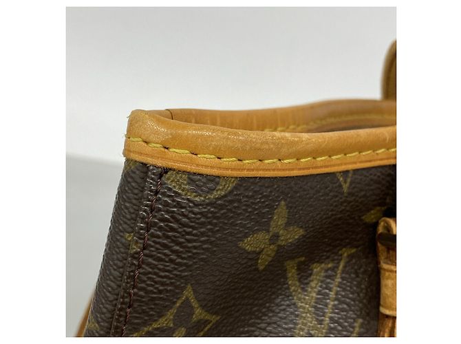 Saco Tote Louis Vuitton Monogram Bucket PM Marrom - vista 9
