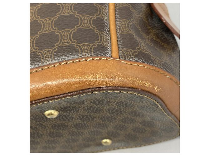 Céline Bolso Celine Macadam Brown Castaño - vista 6