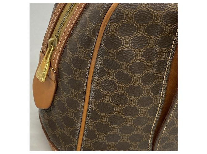 Céline Bolso Celine Macadam Brown Castaño - vista 8